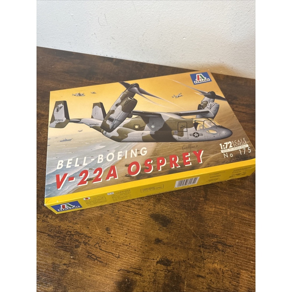 Italeri No 175 Bell-Boeing V-22A Osprey 1/72 Scale Model Kit New in Box Vintage